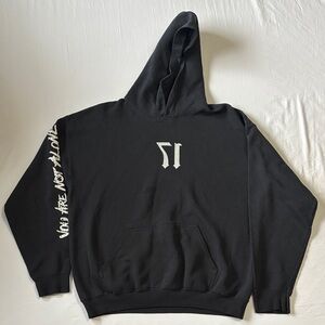 Black Graphic Hoodie